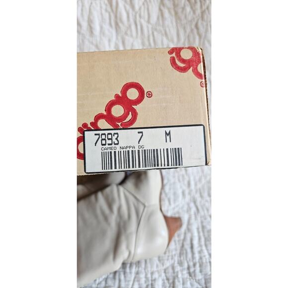 Vintage 80s Dingo Acme Women Boots 7M Ivory Leather Western Tassel Original Box - Picture 15 of 16